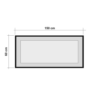 Espejo decorativo Quantum İdea150 pino atlántico negro - 863SPH3304