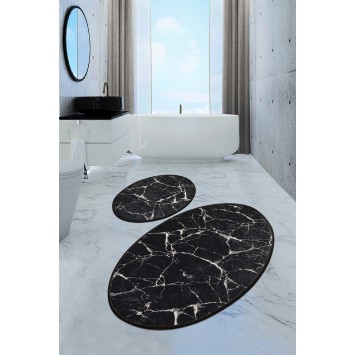 Alfombra de baño Set (2 piezas) Marble DJT multicolor