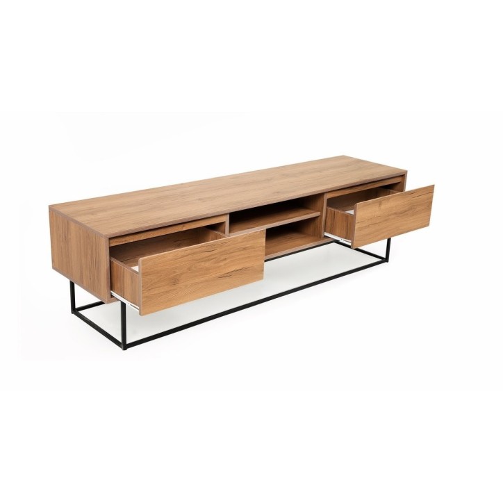 Mueble TV Laxus 180 negro nogal