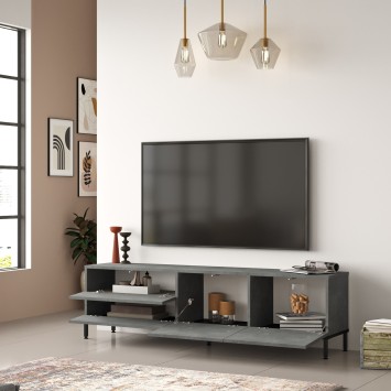 Mueble TV LV6-RL negro plata - 921YRD1112