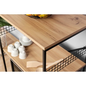 Mueble auxiliar Anemon pino negro - 854KLN3913