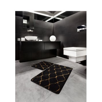 Alfombra de baño Set (2 piezas) Infinity  oro negro