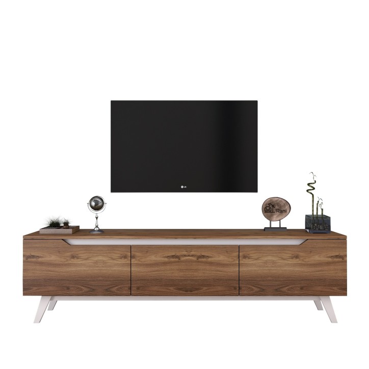 Mueble TV D1-795 nogal blanco