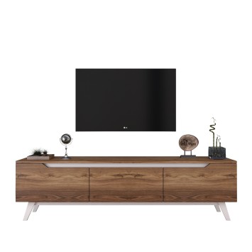 Mueble TV D1-795 nogal blanco - 893RAN3104