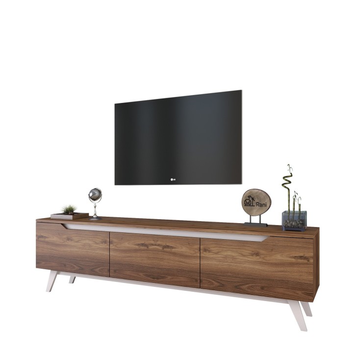 Mueble TV D1-795 nogal blanco