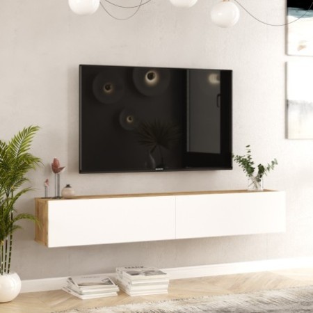 Mueble TV FR8-AW pino atlántico blanco