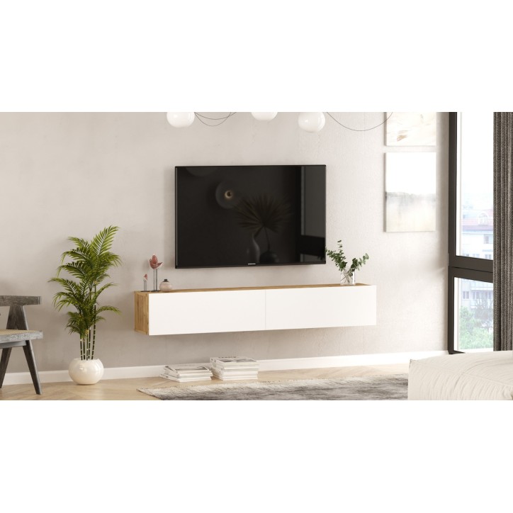 Mueble TV FR8-AW pino atlántico blanco