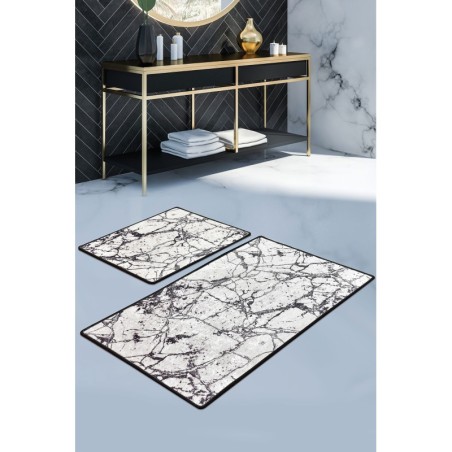 Alfombra de baño Set (2 piezas) Marble  multicolor