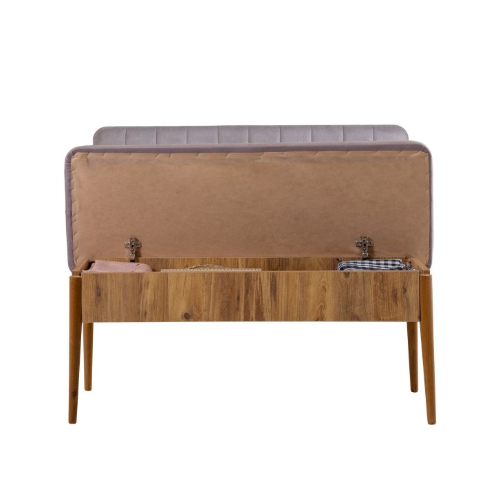 Set mesa comedor extensible y sillas (5 piezas) Vina pino atlántico soho