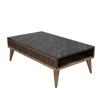 Mesa de centro Milan negro nogal - 845HCT2853