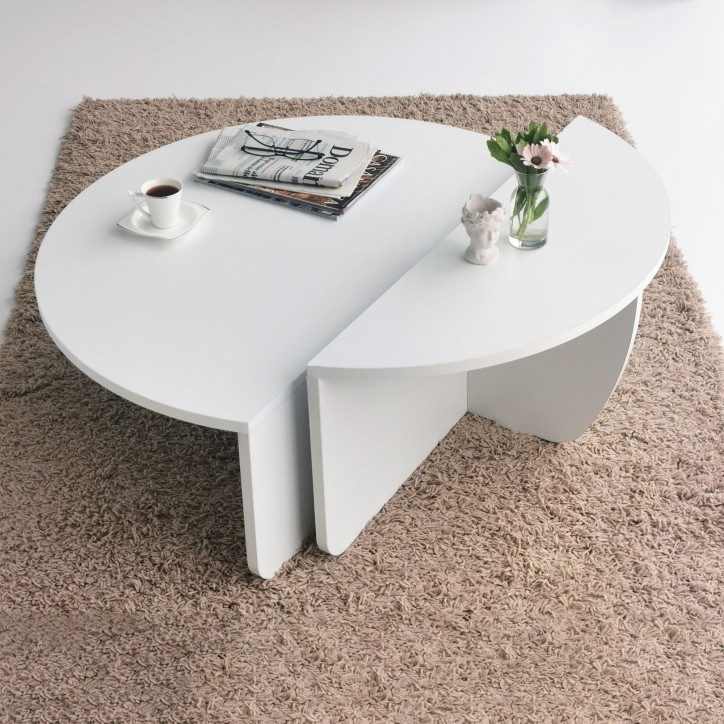 Mesa de centro Podium blanco