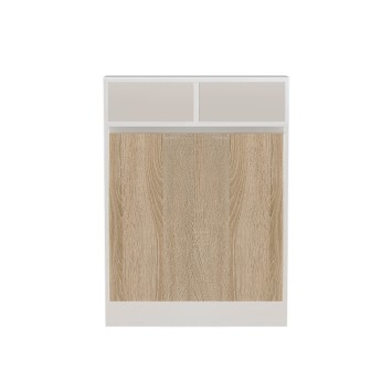 Mesa plegable Bracked blanco madera natural - 793ELG3803