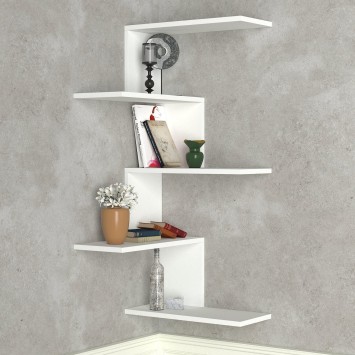 Estante de pared Caniko blanco - 745DCD1611