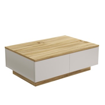 Mesa de centro LV17-WK roble blanco - 921YRD1133