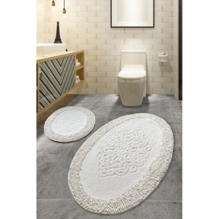 Alfombra de baño Set (2 piezas) Piante Oval  multicolor