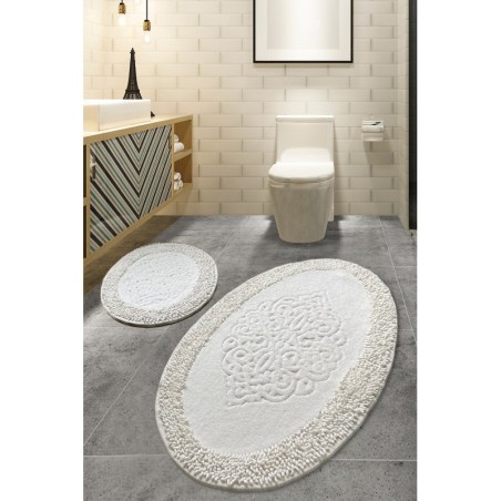 Alfombra de baño Set (2 piezas) Piante Oval  multicolor