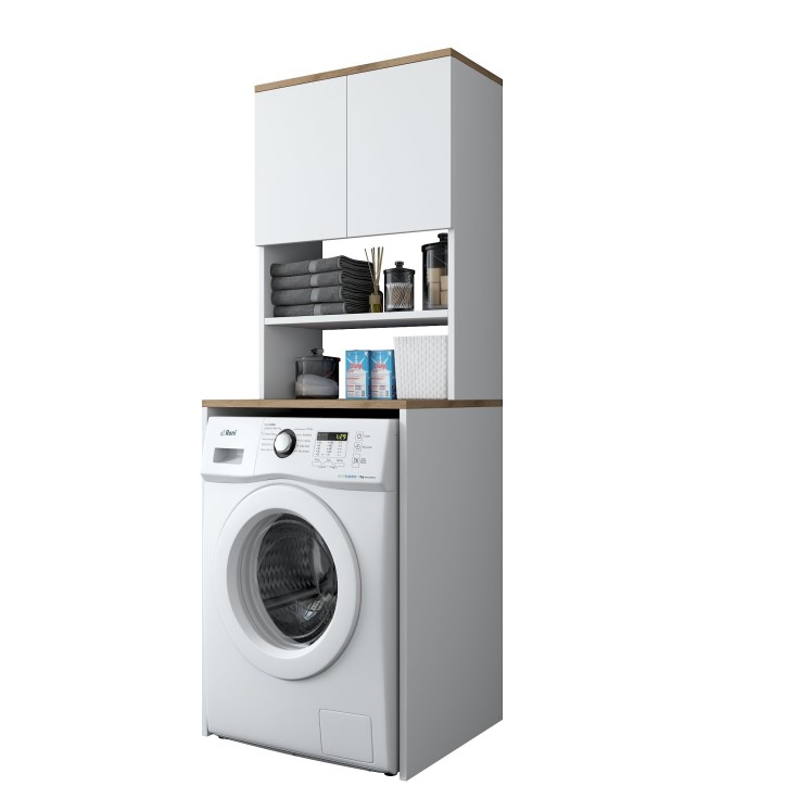 Mueble de lavadora KD101-1950 nogal blanco