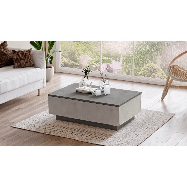 Mesa de centro LV17-GT antracita plateado