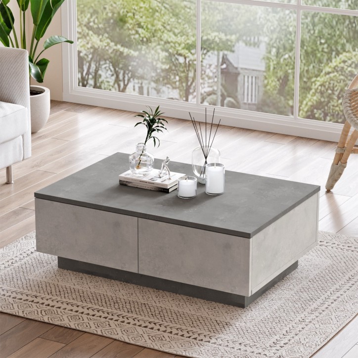 Mesa de centro LV17-GT antracita plateado