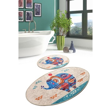 Alfombra de baño Set (2 piezas) Etnic multicolor