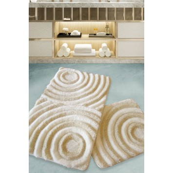 Alfombra de baño Set (2 piezas) Wave  crudo