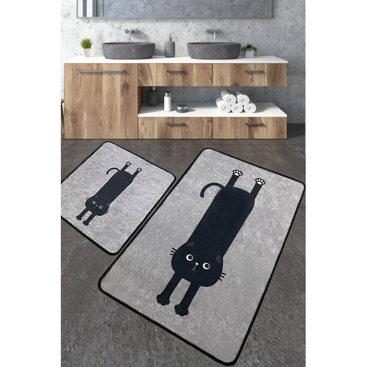 Alfombra de baño Set (2 piezas) Comfort v2 multicolor