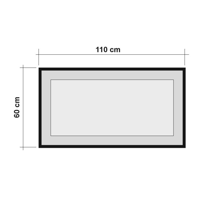 Espejo decorativo Quantum İdea 110 pino atlántico negro