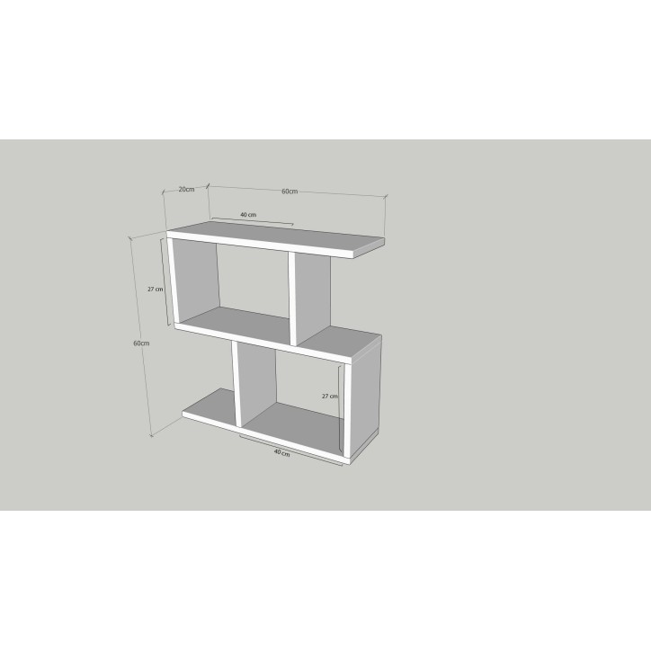 Mesa auxiliar Life antracita