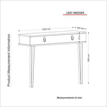 Consola Lost nogal - 804TRH3508