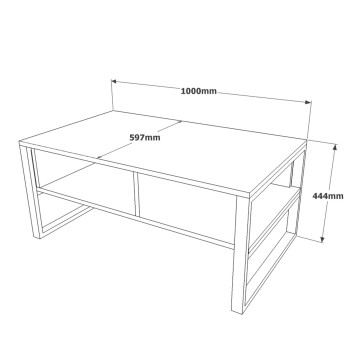 Mesa de centro ML34-RG plata - 956LCS1210