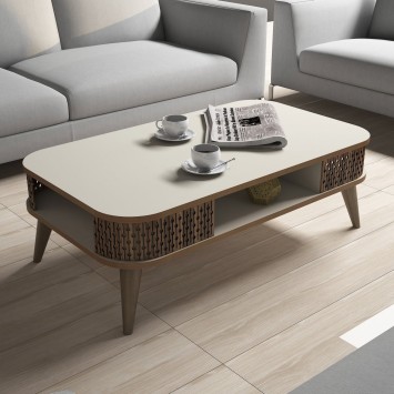 Mesa de centro Eylül crema - 845HCT2830