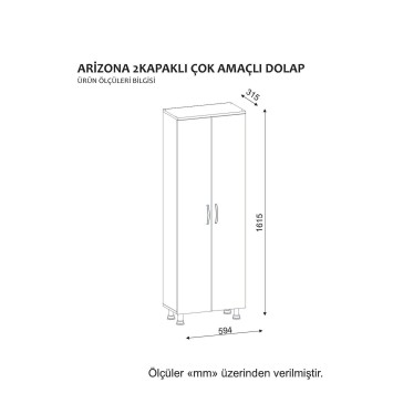 Mueble de baño Arizona 2 Kapak blanco - 731WAT3909