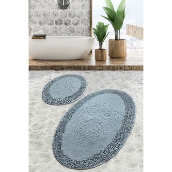 Alfombra de baño Set (2 piezas) Piante Oval  multicolor