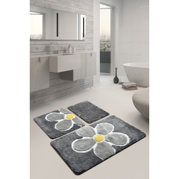 Alfombra de baño Set (3 piezas) Flower  multicolor