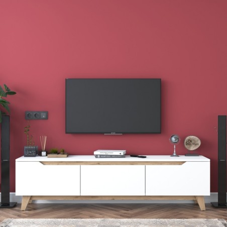 Mueble TV D1-2472 nogal blanco