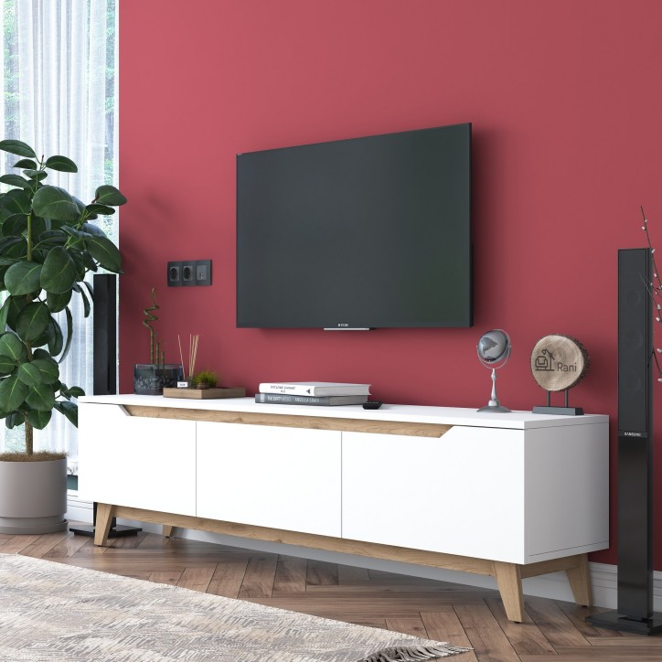 Mueble TV D1-2472 nogal blanco