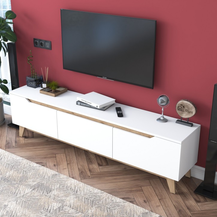 Mueble TV D1-2472 nogal blanco