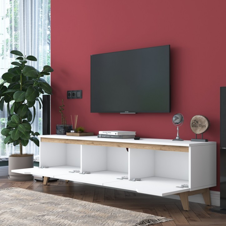 Mueble TV D1-2472 nogal blanco