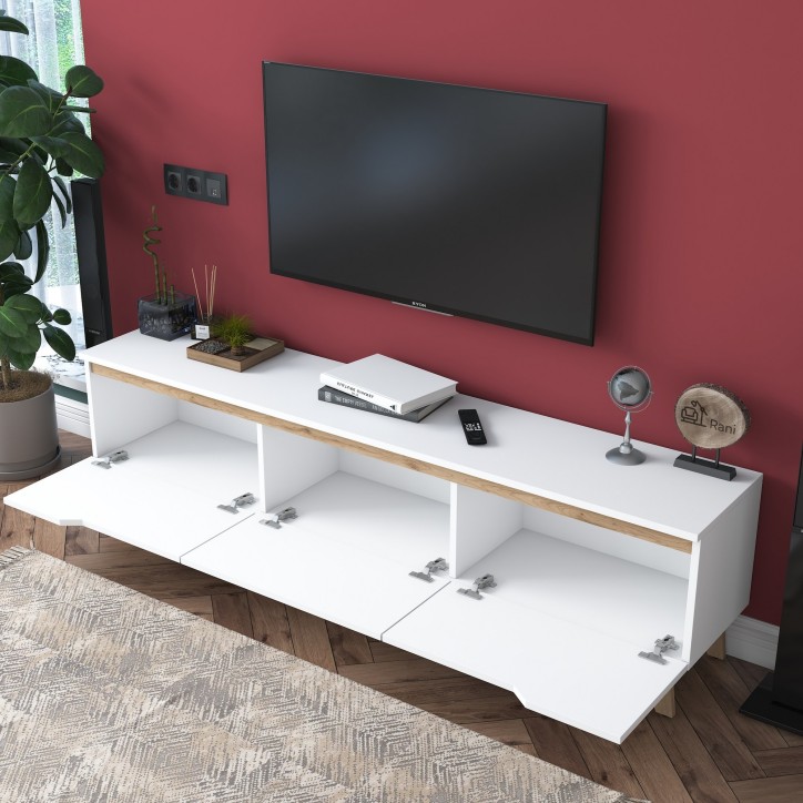 Mueble TV D1-2472 nogal blanco