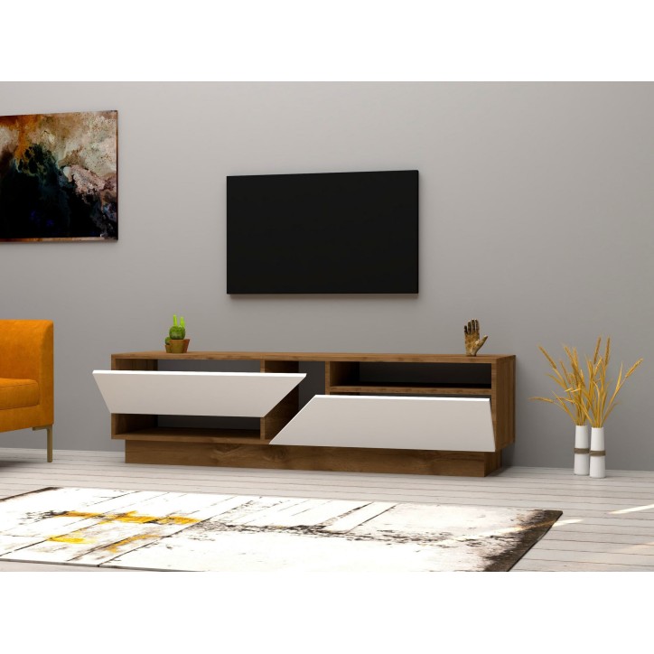 Mueble TV Koza blanco nogal