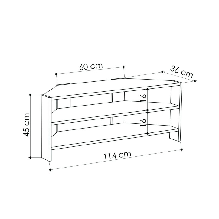 Mueble TV Thales Corner roble