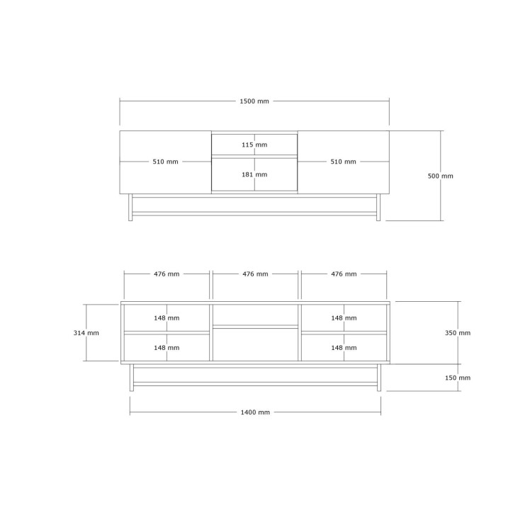 Mueble TV Wood nogal