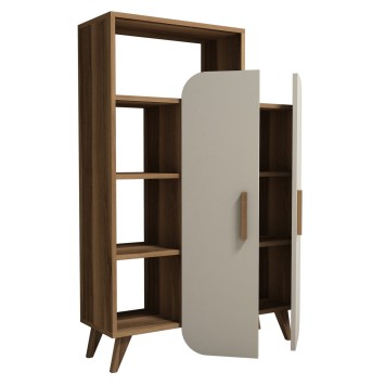 Librería Form crema nogal - 845HCT3903