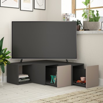 Mueble TV Compact antracita marrón claro - 855DTE3050