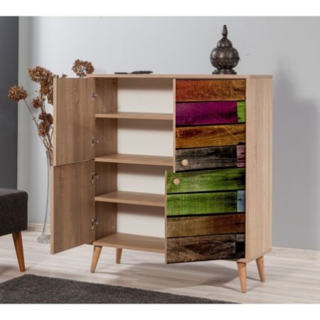 Mueble auxiliar Multilux-726 sonoma roble