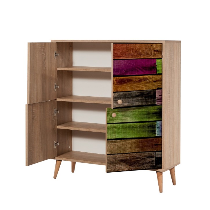 Mueble auxiliar Multilux-726 sonoma roble