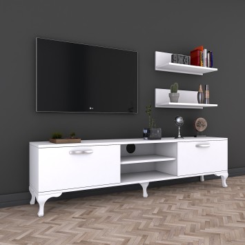 Mueble TV con estante A4-1 blanco - 893RAN1395