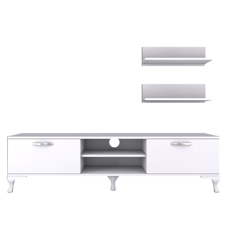 Mueble TV con estante A4-1 blanco