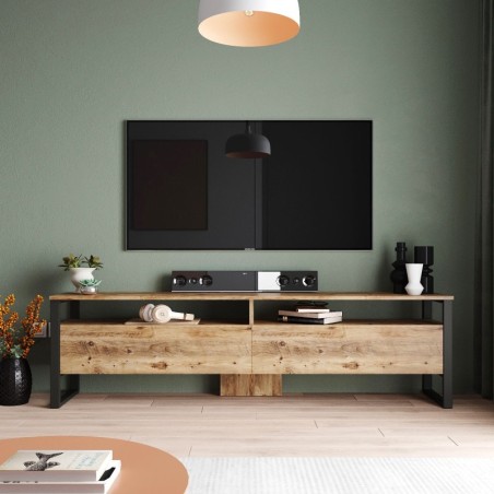 Mueble TV con estante ML19-A pino atlántico