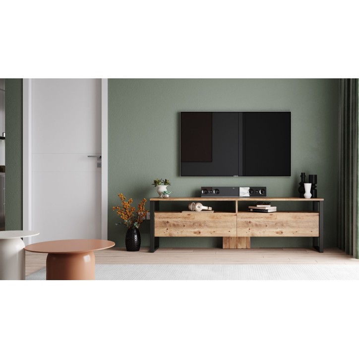 Mueble TV con estante ML19-A pino atlántico